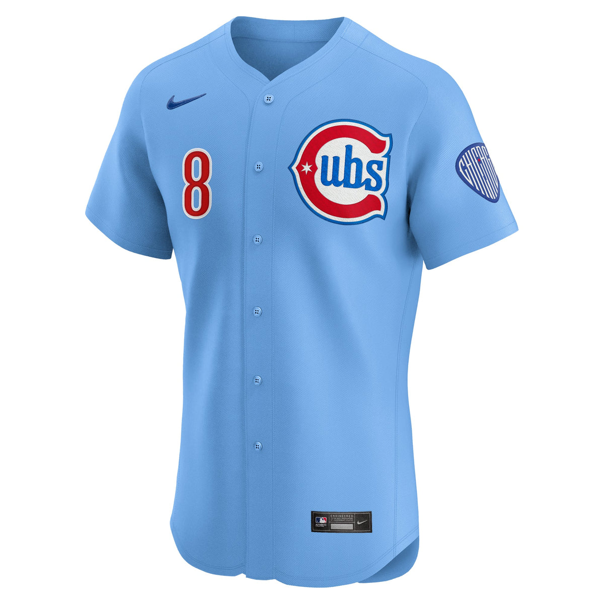 Ian Happ Chicago Cubs Nike Men Light Blue 2nd Alternate Limited Jersey product image 3, provided for visual reference and