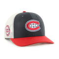 Montreal Canadiens NHL 47 Brand Men Navy Side Note Trucker Snapback product image 1, provided for visual reference and