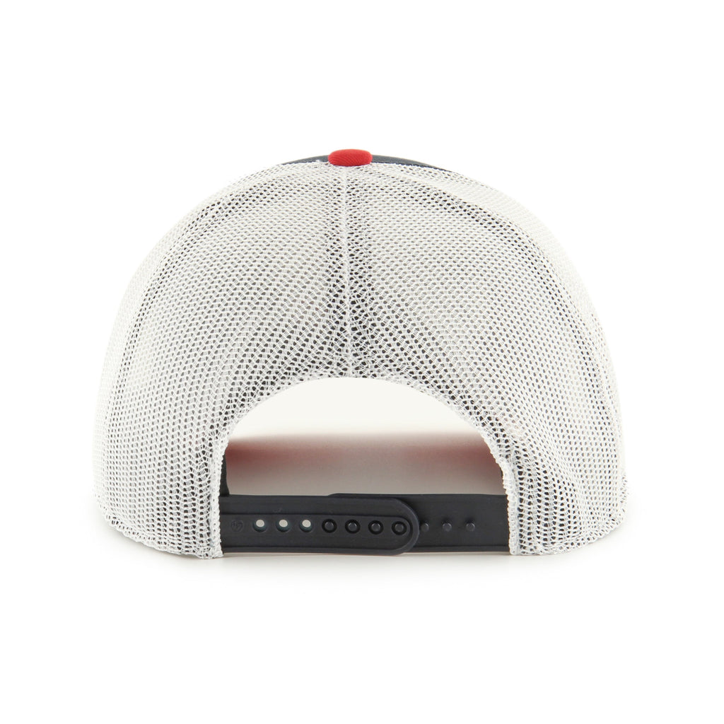 Montreal Canadiens NHL 47 Brand Men Navy Side Note Trucker Snapback product image 2, provided for visual reference and