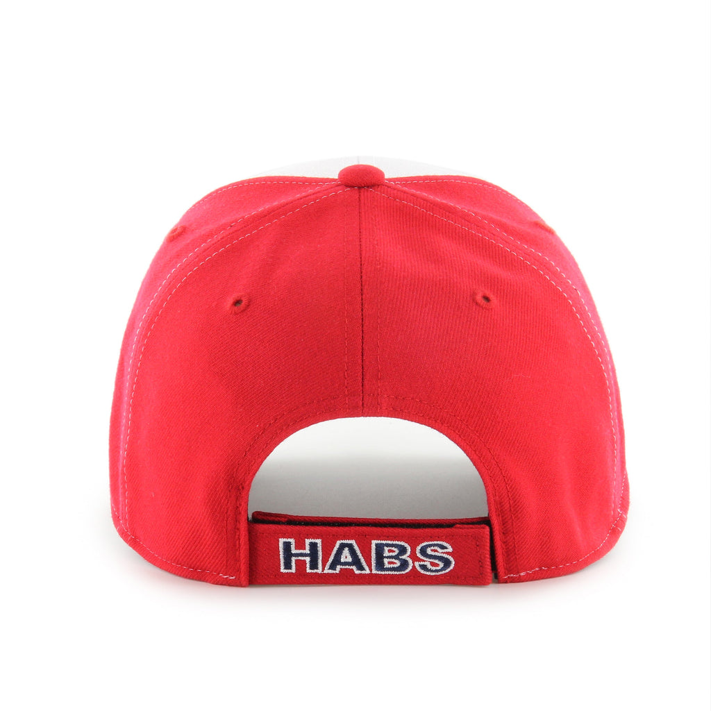Montreal Canadiens NHL 47 Brand Men Tri-Tine MVP Adjustable Hat product image 2, provided for visual reference and product