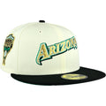 Arizona Diamondbacks Chrome White/Black New Era 59FIFTY Fitted Hat product image 1, provided for visual reference and