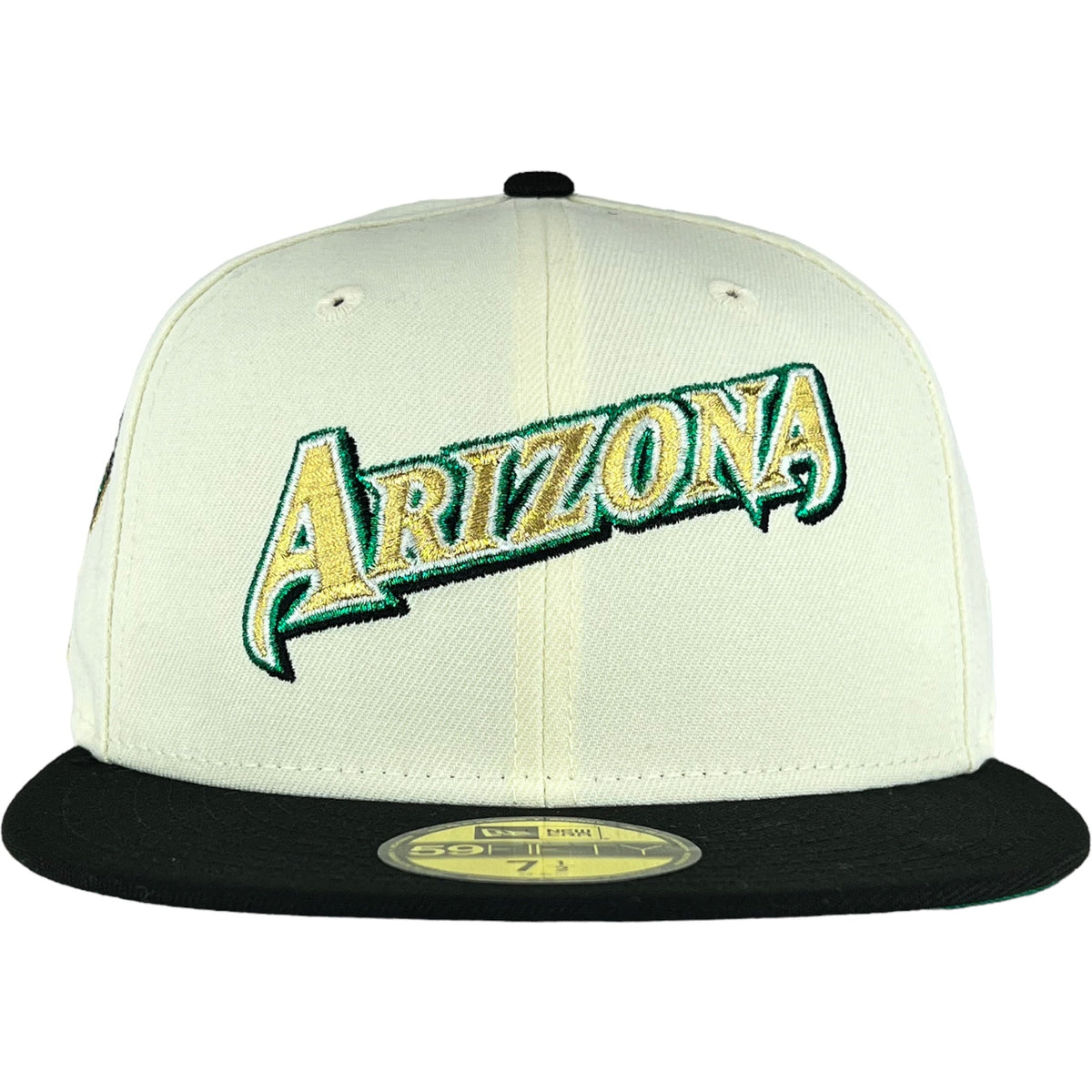 Arizona Diamondbacks Chrome White/Black New Era 59FIFTY Fitted Hat product image 2, provided for visual reference and