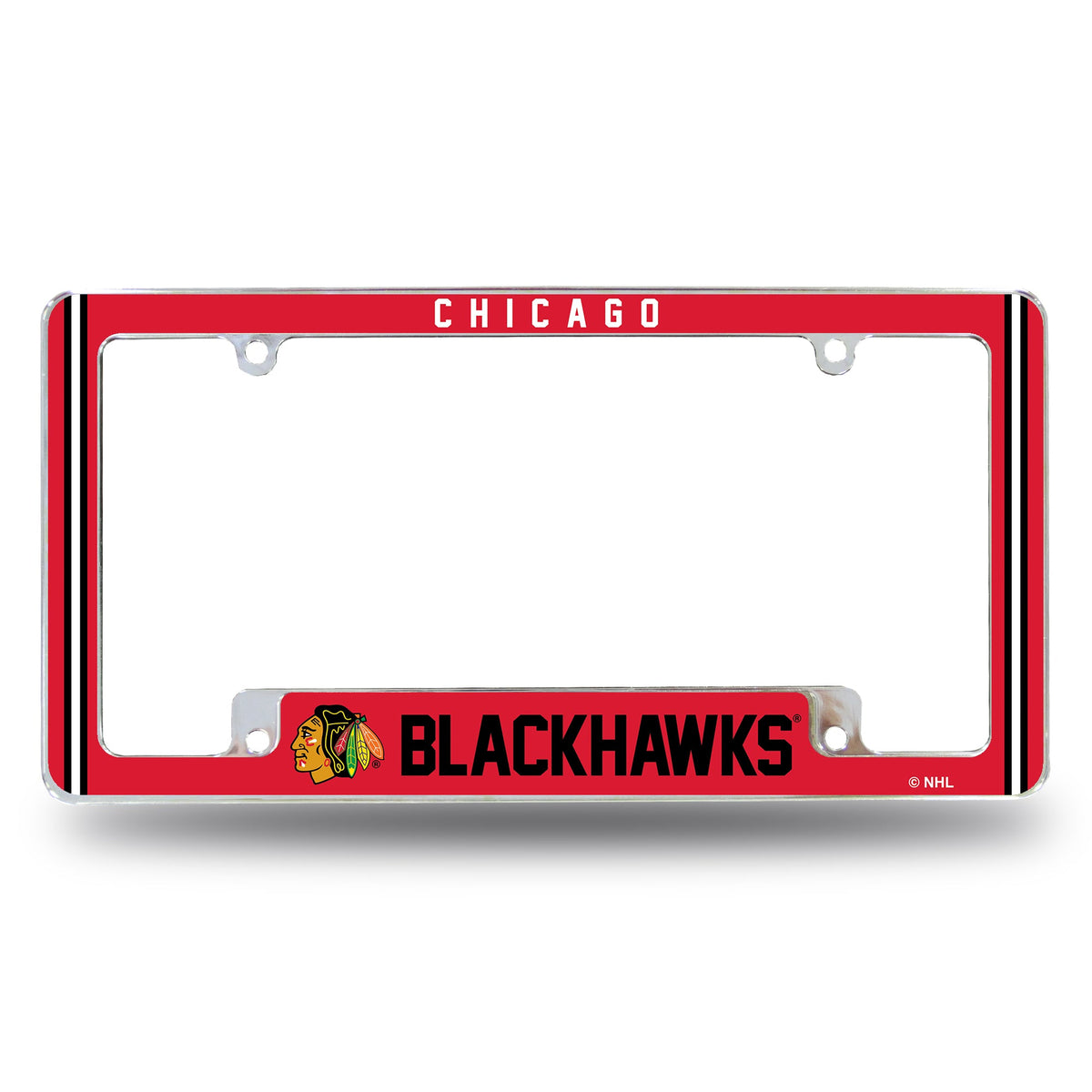 Chicago Blackhawks Red Alternate License Plate Frame product image 1, provided for visual reference and product detail review