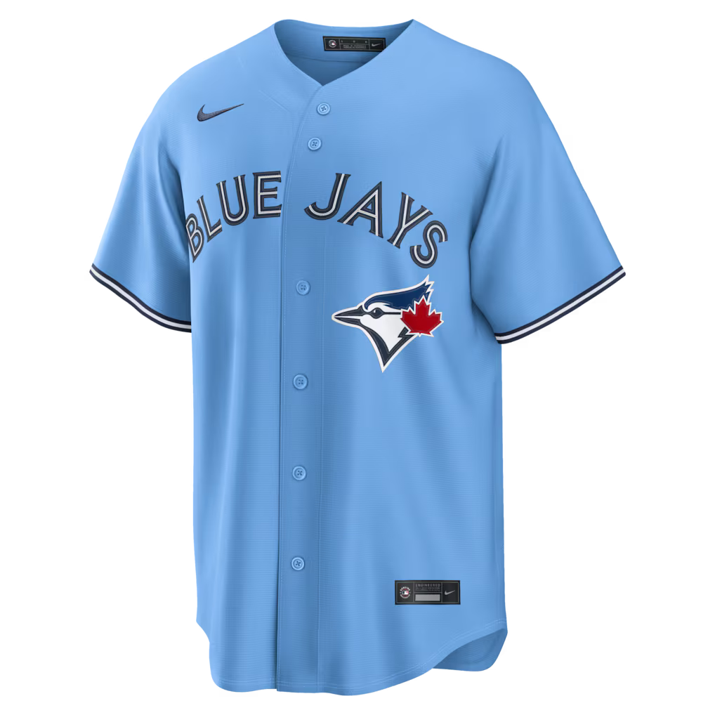 Alejandro Kirk Toronto Blue Jays MLB Nike Men Light Blue Pro-Stitched Replica Jersey product image 2, provided for visual