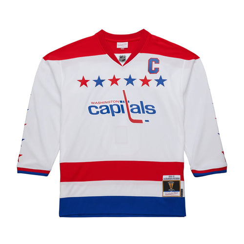 Alexander Ovechkin Washington Capitals NHL Mitchell & Ness Men White 2012 Alternate Blue Line Authentic Jersey product image