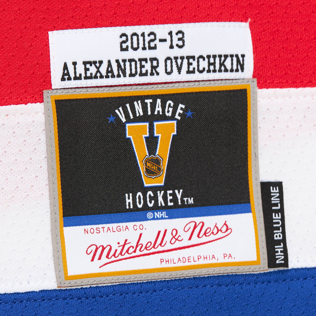 Alexander Ovechkin Washington Capitals NHL Mitchell & Ness Men White 2012 Alternate Blue Line Authentic Jersey product image