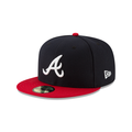 Atlanta Braves MLB New Era Men Navy 59Fifty Authentic Collection On Field Home Fitted Hat product image 1, provided for