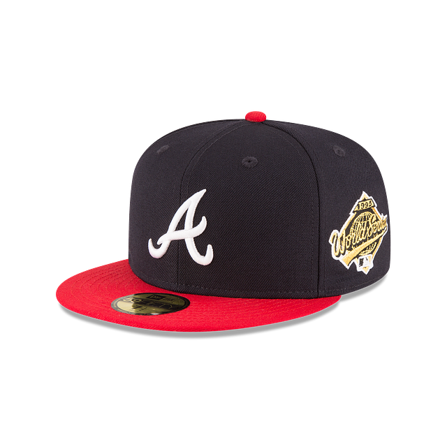 Atlanta Braves MLB New Era Men Navy/Red 59Fifty 1995 World Series Wool Fitted Hat product image 1, provided for visual