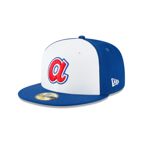 Atlanta Braves MLB New Era Men Royal 59Fifty Cooperstown 1972 Wool Fitted Hat product image 1, provided for visual reference