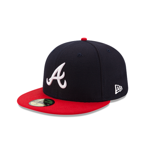 Atlanta Braves MLB New Era Youth Navy/Red 59Fifty Authentic Collection Home 2017 Fitted Hat product image 1, provided for