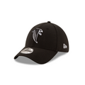 Atlanta Falcons NFL New Era Men Black/White 39Thirty Team Classic Stretch Fit Hat product image 1, provided for visual