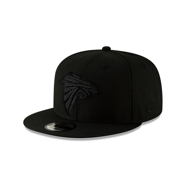 Atlanta Falcons NFL New Era Men Black On Black 9Fifty Basic Snapback product image 1, provided for visual reference and