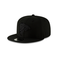 Atlanta Falcons NFL New Era Men Black On Black 9Fifty Basic Snapback product image 1, provided for visual reference and