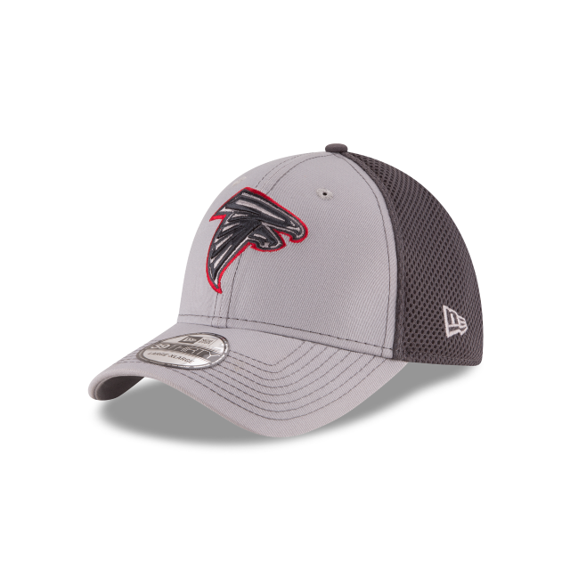 Atlanta Falcons NFL New Era Men Grey 39Thirty Grayed Out Neo 2 Stretch Fit Hat product image 1, provided for visual