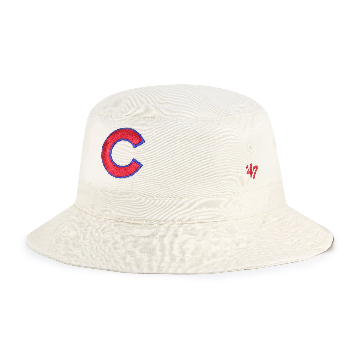 Chicago Cubs '47 Natural Cream Bucket Hat product image 1, provided for visual reference and product detail review