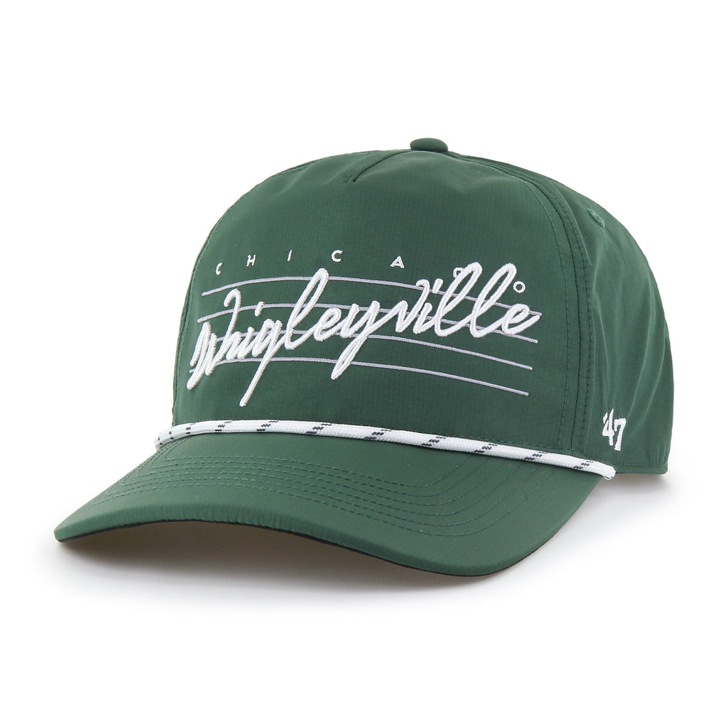Chicago Cubs Dark Green Wrigleyville Downburst Rope '47 Hitch Adjustable Hat product image 2, provided for visual reference
