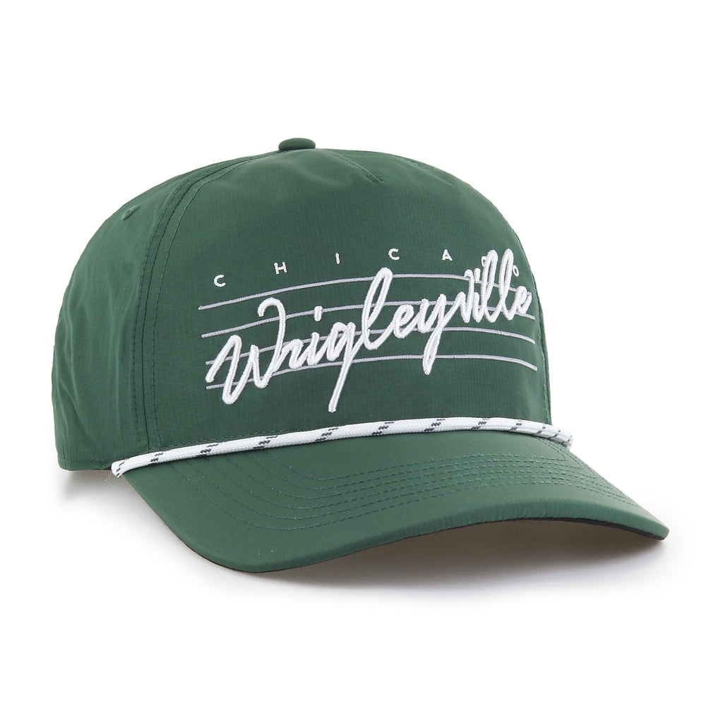Chicago Cubs Dark Green Wrigleyville Downburst Rope '47 Hitch Adjustable Hat product image 1, provided for visual reference