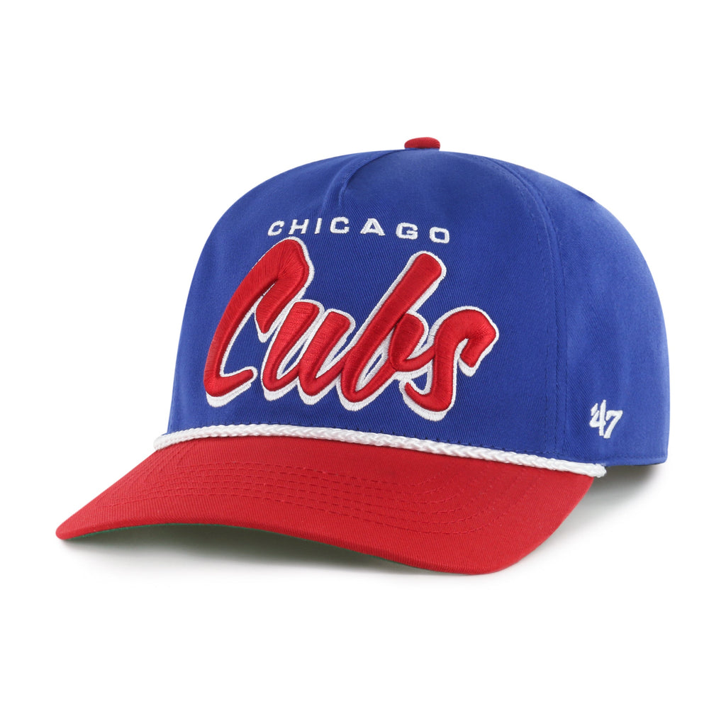 Chicago Cubs Royal/Red Drop Shadow Rope '47 Hitch Adjustable Hat product image 2, provided for visual reference and product