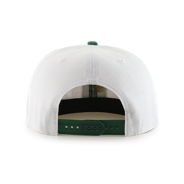 Chicago Cubs White/Green Be Alert For Foul Balls Snapback Hat product image 2, provided for visual reference and product