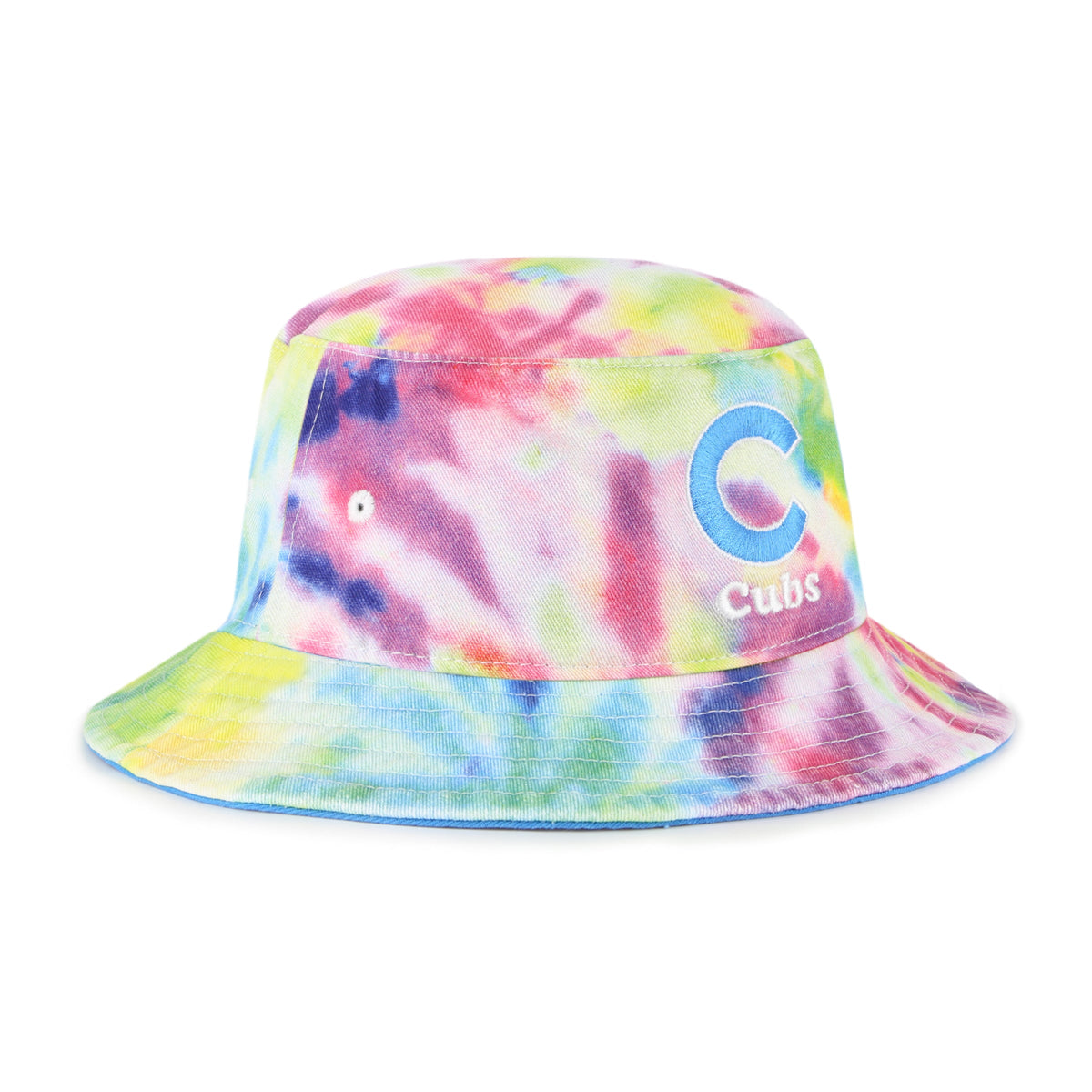 Chicago Cubs Spectral Tye Dye Bucket Hat product image 2, provided for visual reference and product detail review