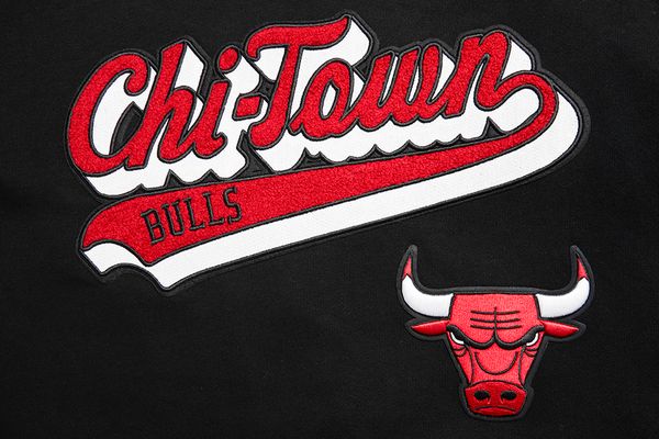 Chicago Bulls Pro Standard Chi-Town Black Hoodie product image 5, provided for visual reference and product detail review