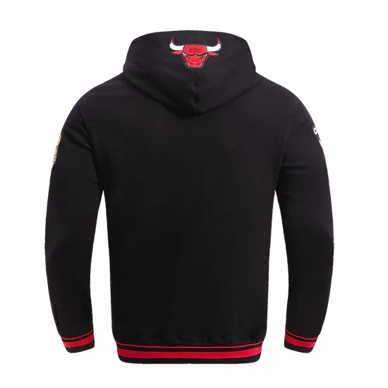 Chicago Bulls Black Retro Classic Pro Standard Hoodie product image 3, provided for visual reference and product detail