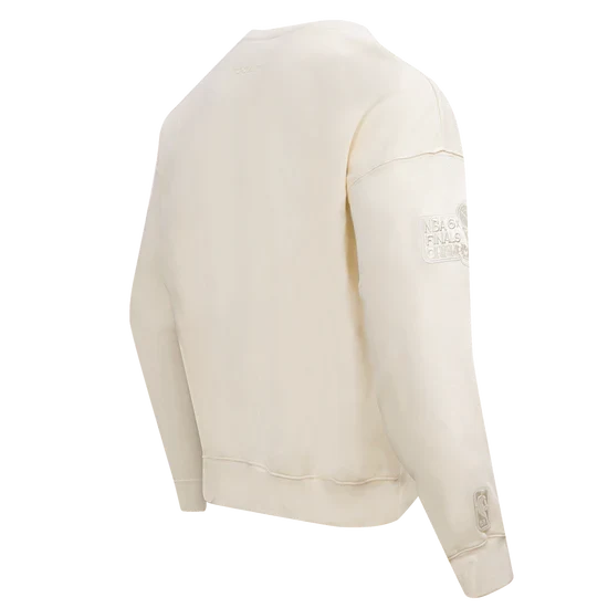 Chicago Bulls Cream Neutral Drop Shoulder Pro Standard Crew Neck Sweatshirt product image 4, provided for visual reference
