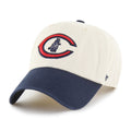 Chicago Cubs Natural/Navy Cooperstown Two Tone '47 Adjustable Cleanup Hat product image 1, provided for visual reference and