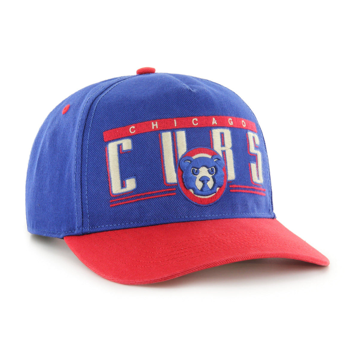 Chicago Cubs Double Header Baseline 47' Hitch Adjustable Hat product image 1, provided for visual reference and product