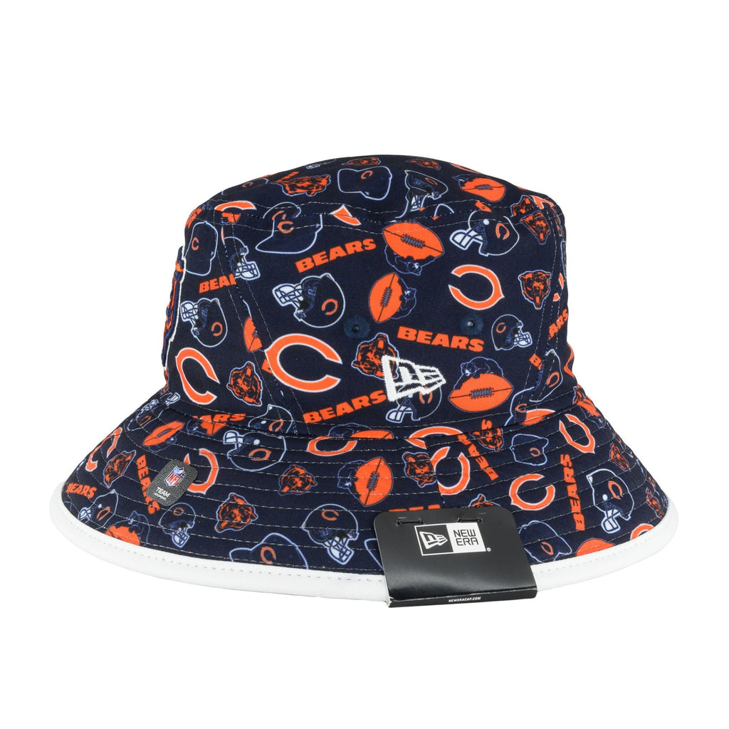 Chicago Bears Navy All Logos Bucket Hat product image 4, provided for visual reference and product detail review