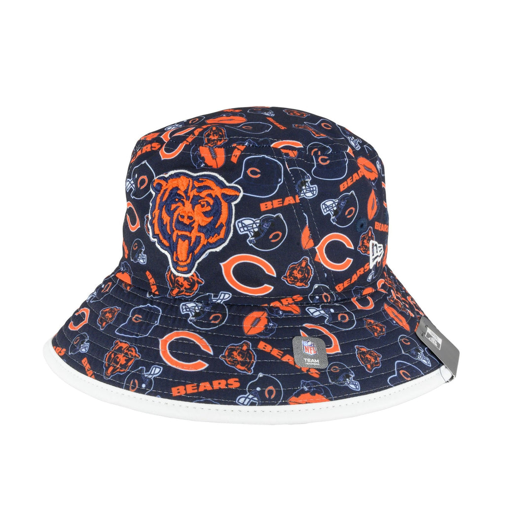 Chicago Bears Navy All Logos Bucket Hat product image 2, provided for visual reference and product detail review