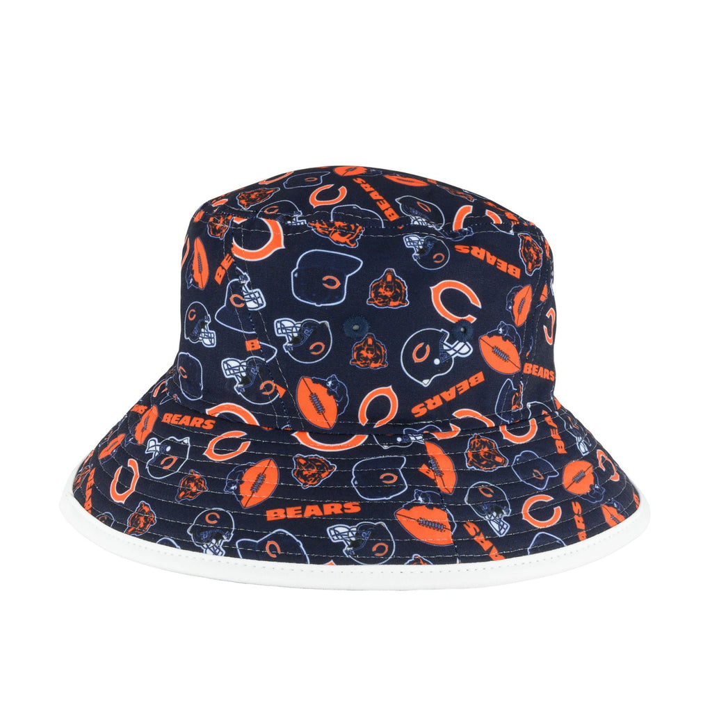 Chicago Bears Navy All Logos Bucket Hat product image 6, provided for visual reference and product detail review