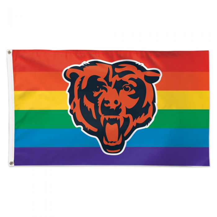 Chicago Bears Pride Flag - Deluxe 3' x 5' product image 1, provided for visual reference and product detail review