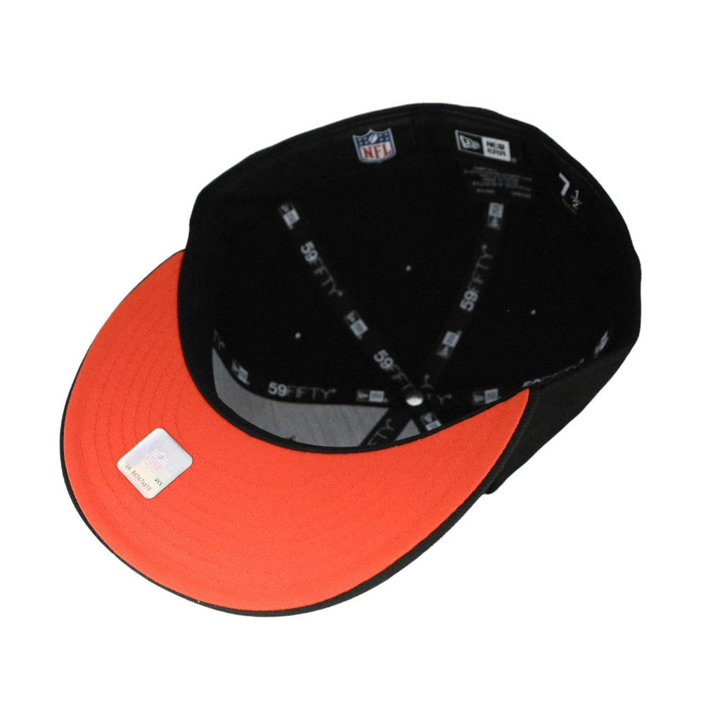 Chicago Bears New Era 59FIFTY Black/White B Fitted Hat product image 7, provided for visual reference and product detail