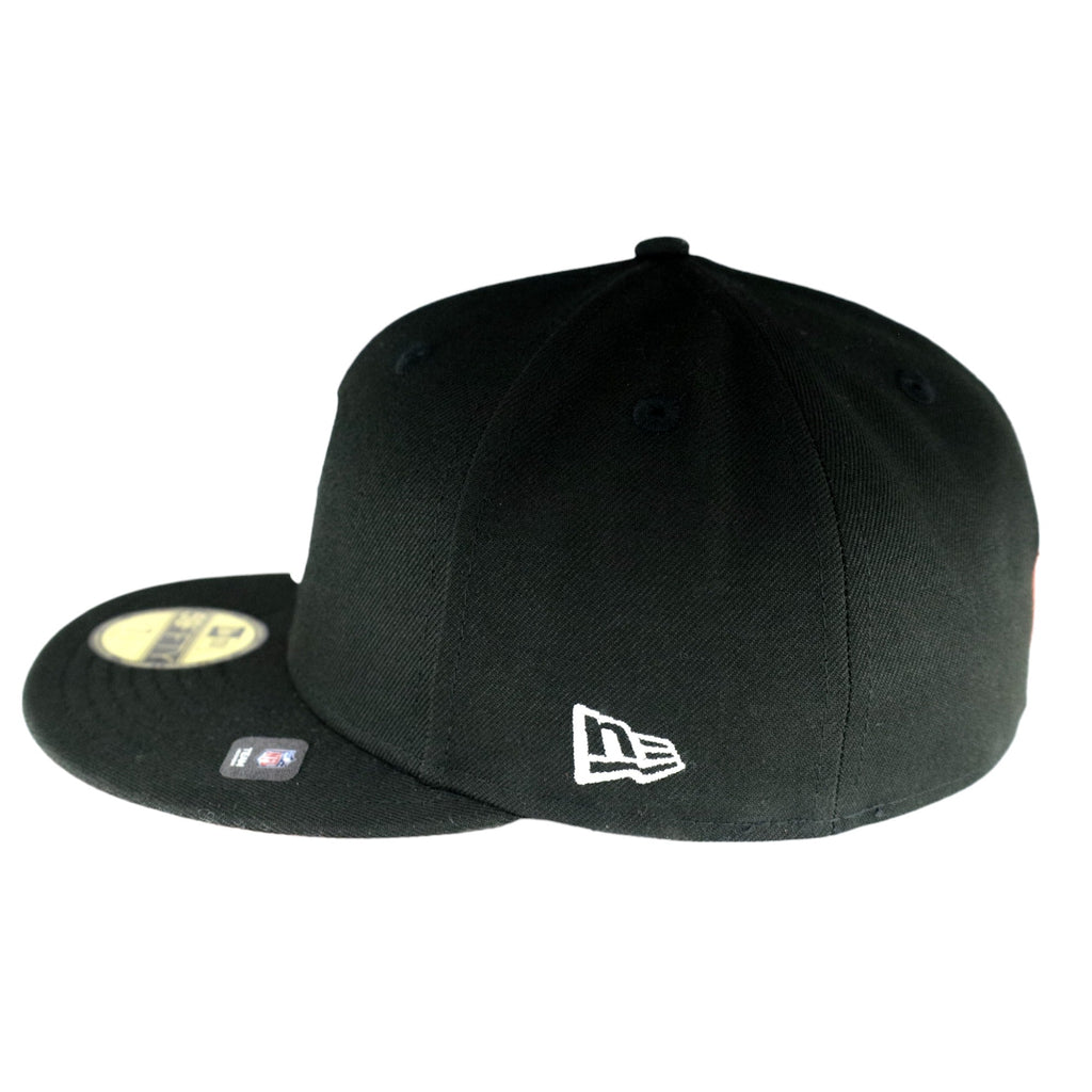 Chicago Bears New Era 59FIFTY Black/White B Fitted Hat product image 5, provided for visual reference and product detail