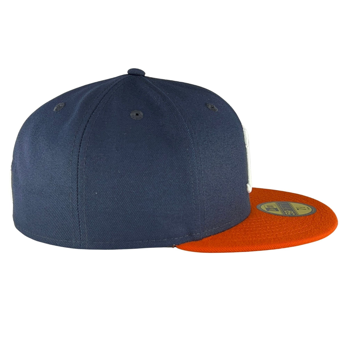 Chicago Bears B Script Logo Navy Orange New Era 59FIFTY Fitted Hat product image 4, provided for visual reference and