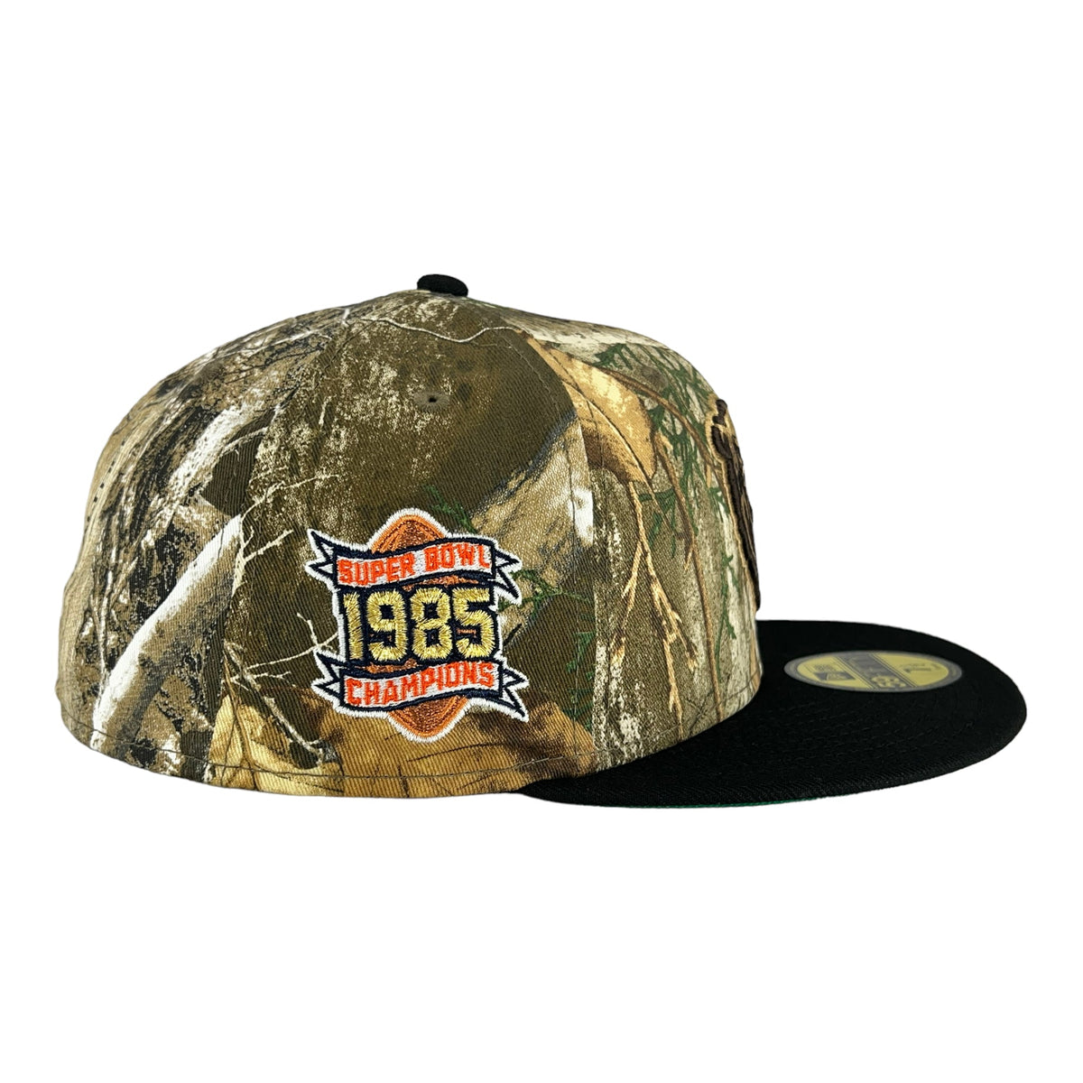 Chicago Bears Real Tree/Black 1985 Super Bowl Champions New Era 59FIFTY Fitted Hat product image 4, provided for visual