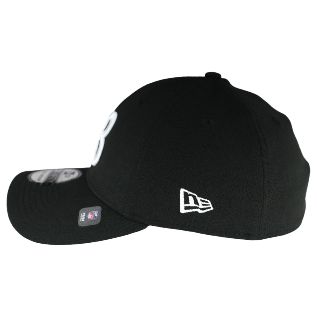 Chicago Bears New Era Black 39THIRTY Flex Fit Hat product image 4, provided for visual reference and product detail review