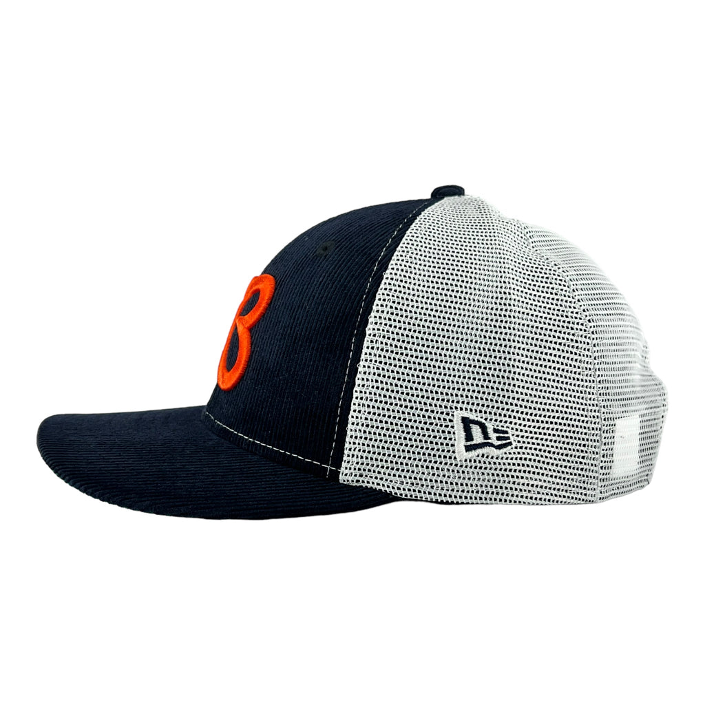 Chicago Bears Navy/White Mesh Back New Era Low Profile 9FIFTY Snapback Hat product image 4, provided for visual reference