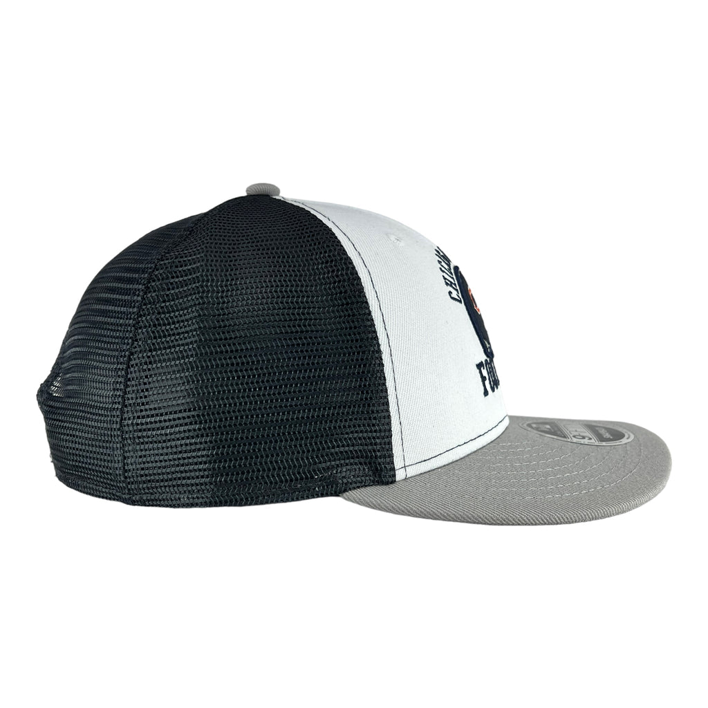 Chicago Bears White/Grey/Navy Mesh New Era Low Profile 9FIFTY Snapback Hat product image 4, provided for visual reference