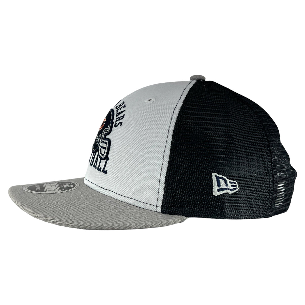 Chicago Bears White/Grey/Navy Mesh New Era Low Profile 9FIFTY Snapback Hat product image 5, provided for visual reference