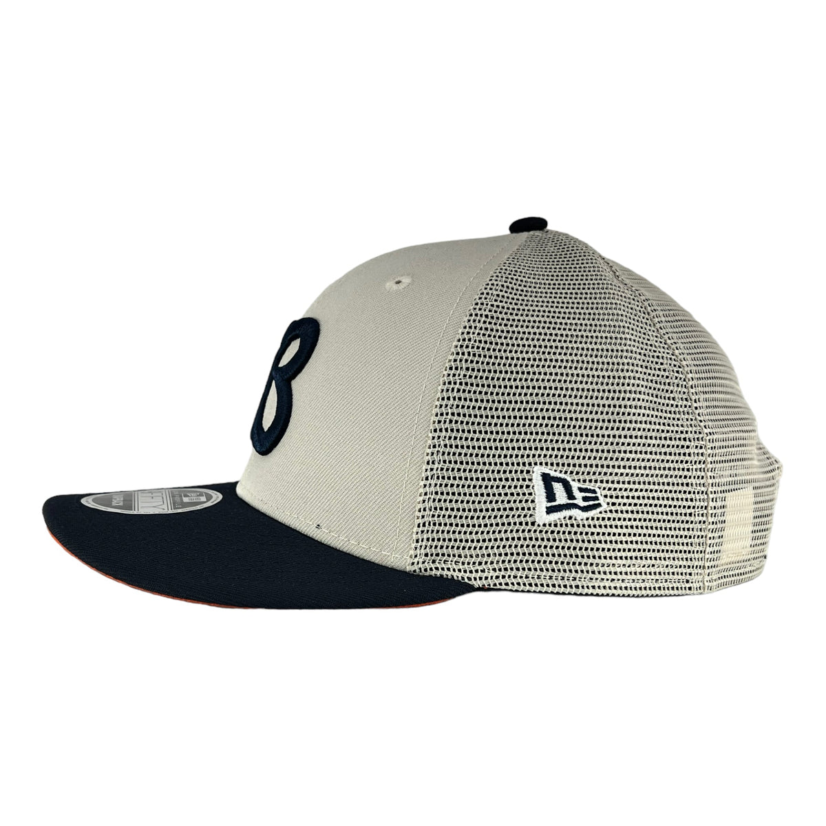 Chicago Bears Stone/Navy Mesh Back B Script New Era Low Profile 9FIFTY Snapback Hat product image 5, provided for visual