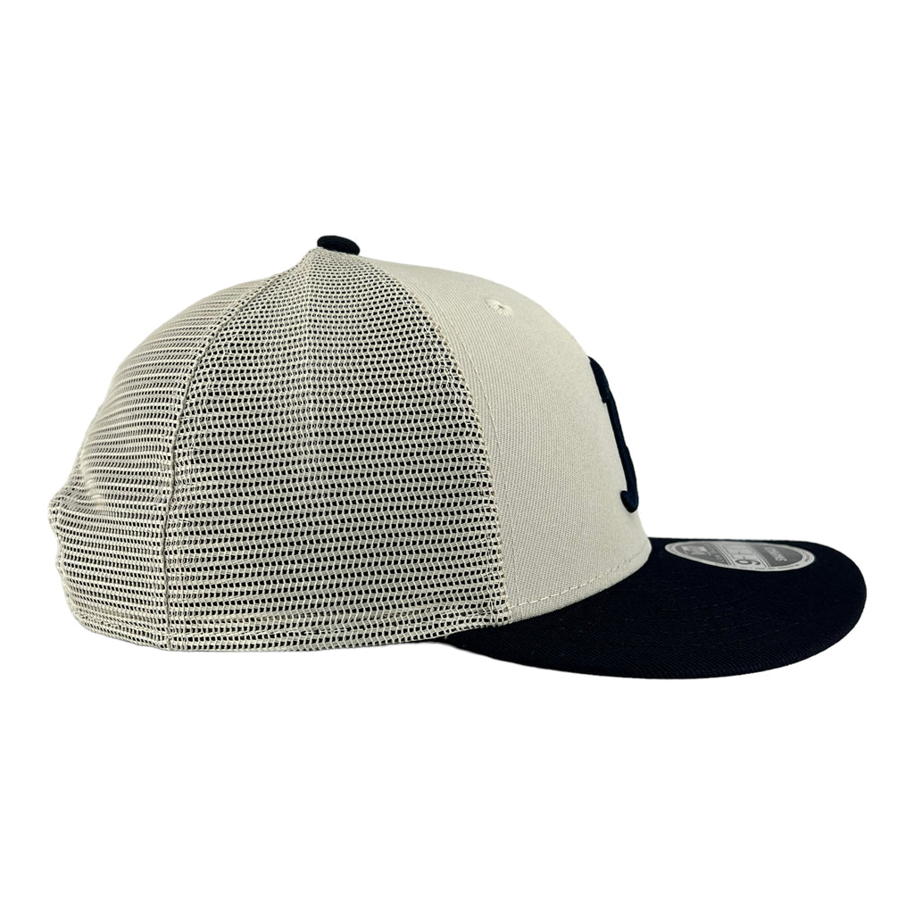 Chicago Bears Stone/Navy Mesh Back B Script New Era Low Profile 9FIFTY Snapback Hat product image 4, provided for visual