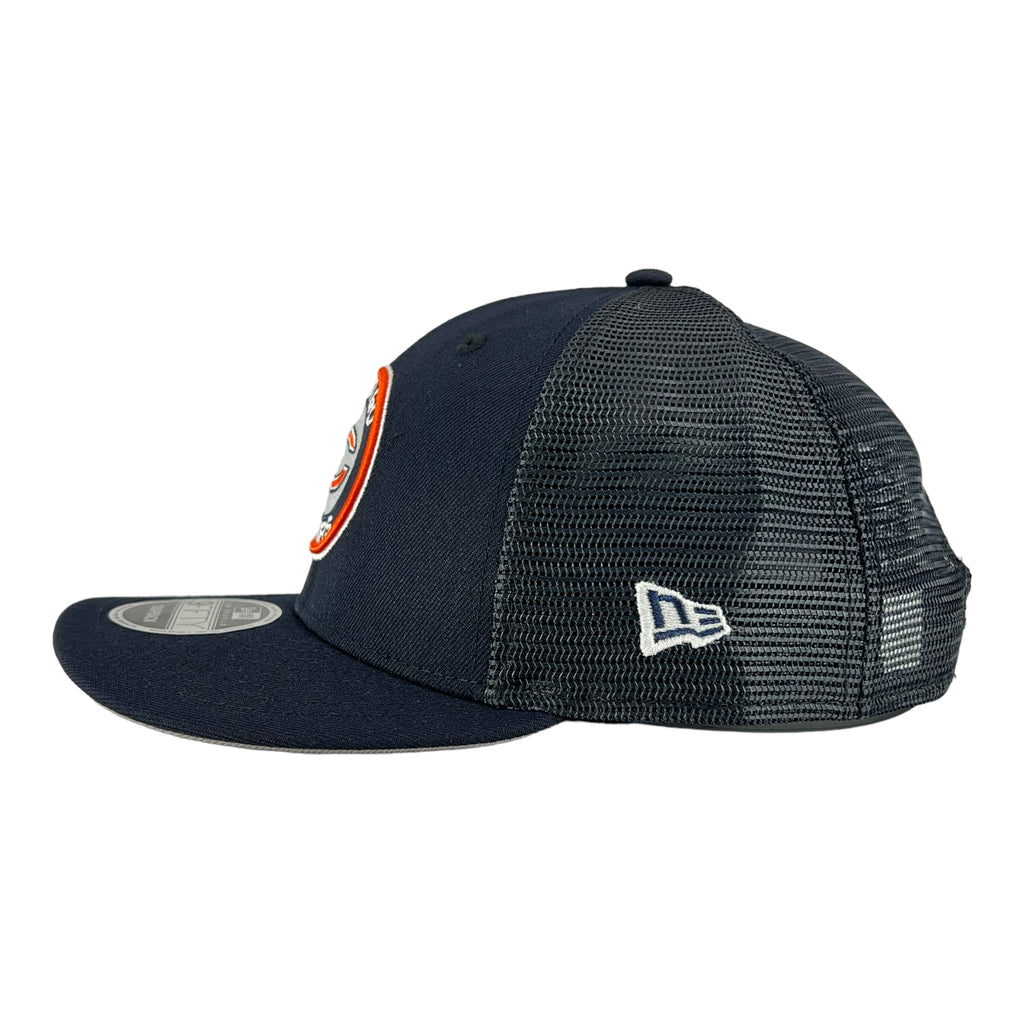 Chicago Bears Navy Bears Circle New Era Low Profile 9FIFTY Snapback Hat product image 5, provided for visual reference and