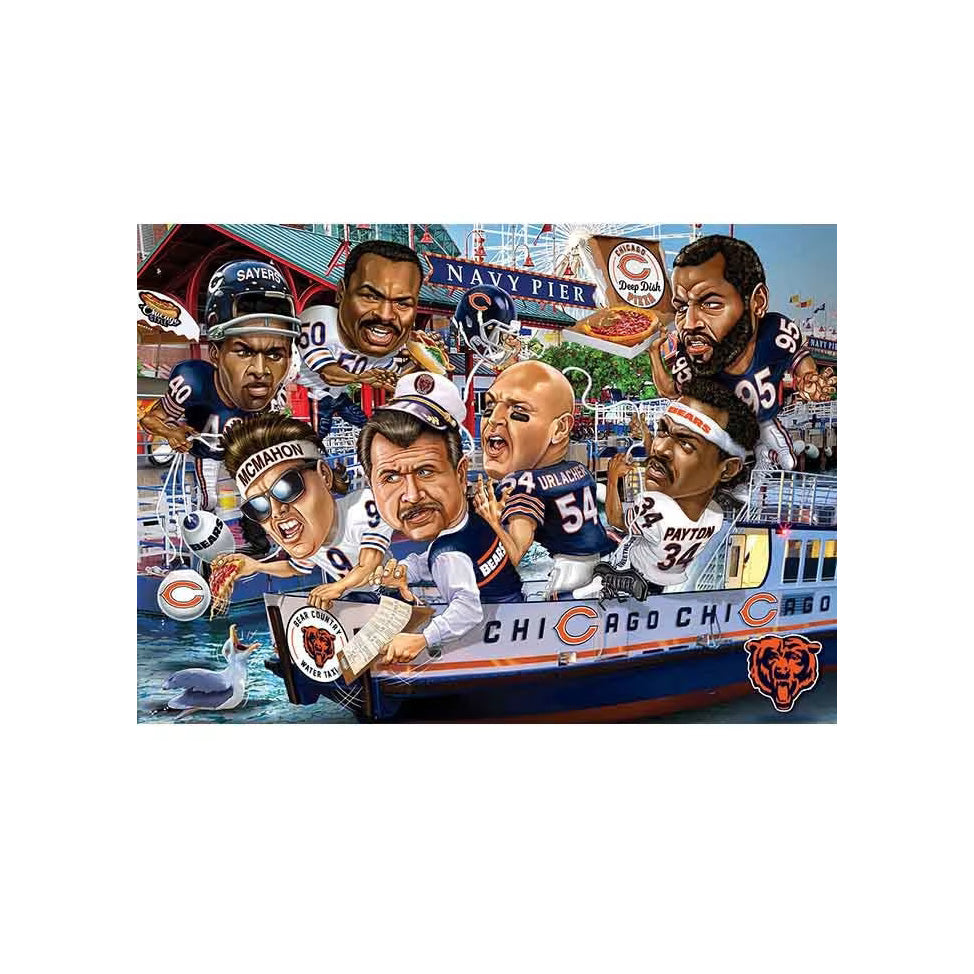 Chicago Bears All-Time Greats 500 Piece Puzzle product image 4, provided for visual reference and product detail review