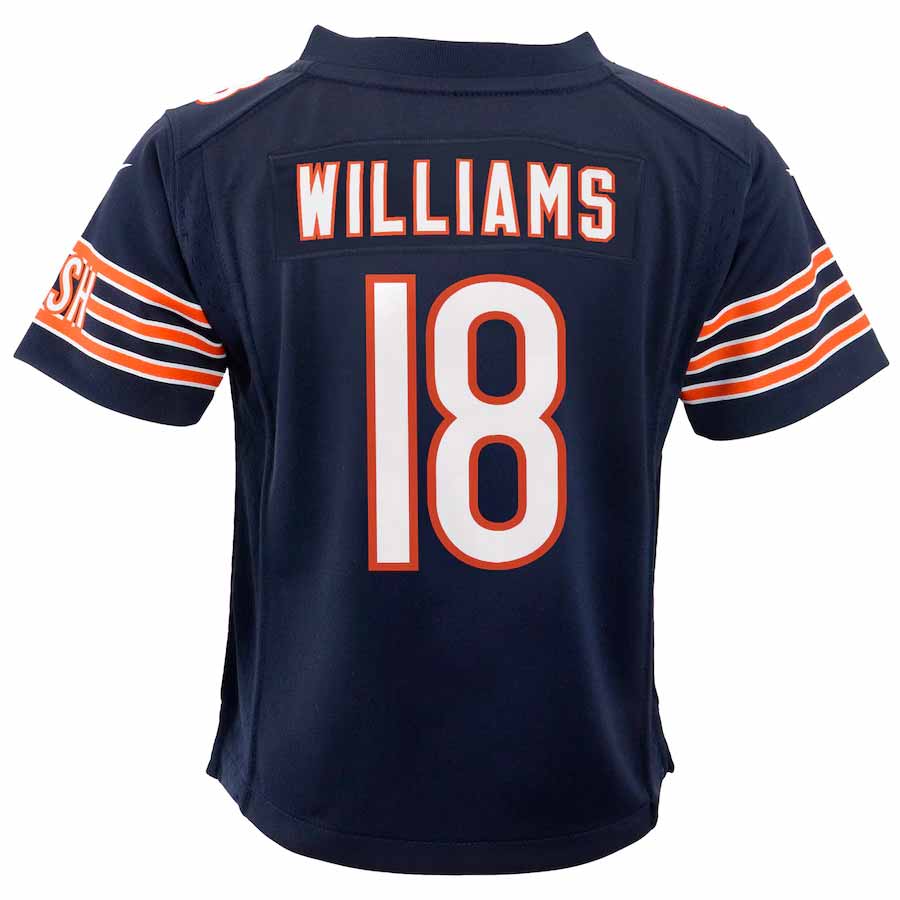 Caleb Williams Chicago Bears Nike Kids 4-7 Navy Game Jersey product image 2, provided for visual reference and product