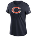 Chicago Bears Women Nike Navy Crewneck C Logo T-Shirt product image 1, provided for visual reference and product detail