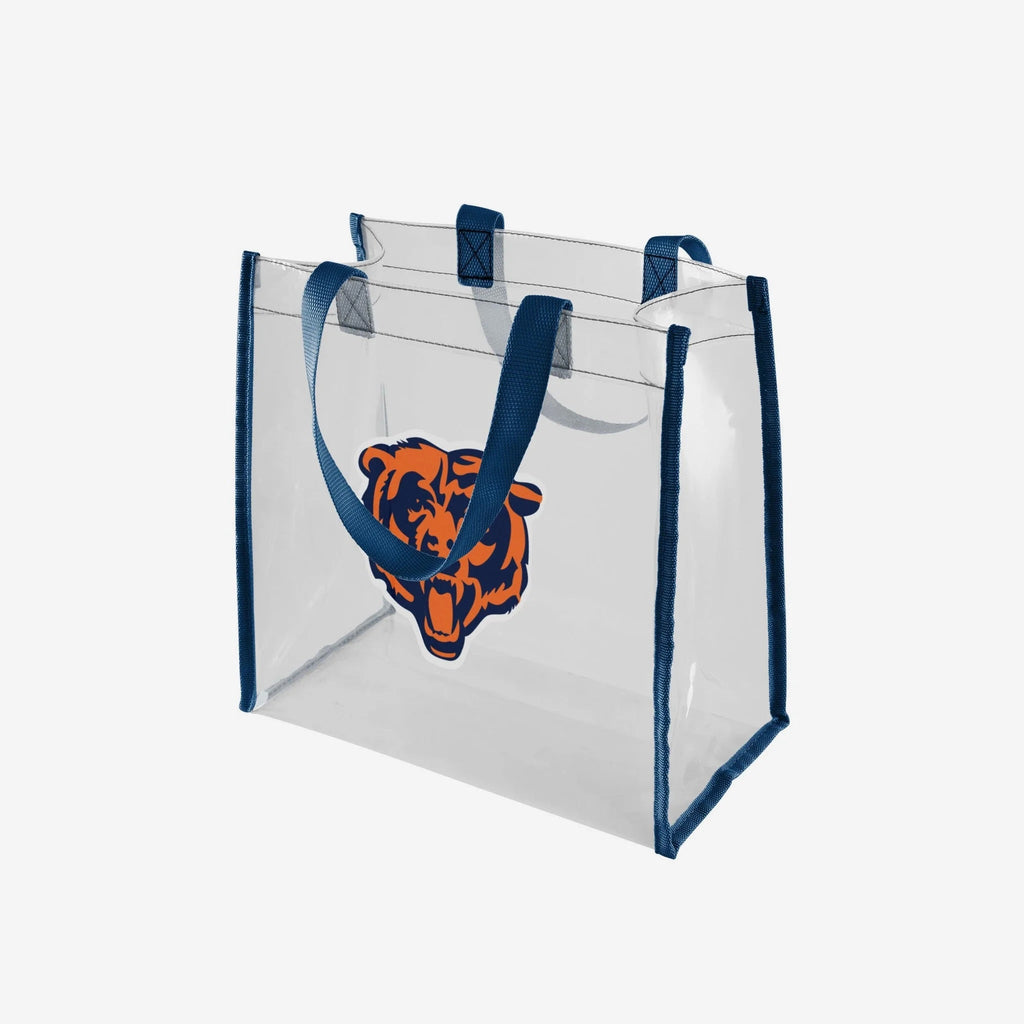 Chicago Bears Clear Reusable Bag product image 1, provided for visual reference and product detail review