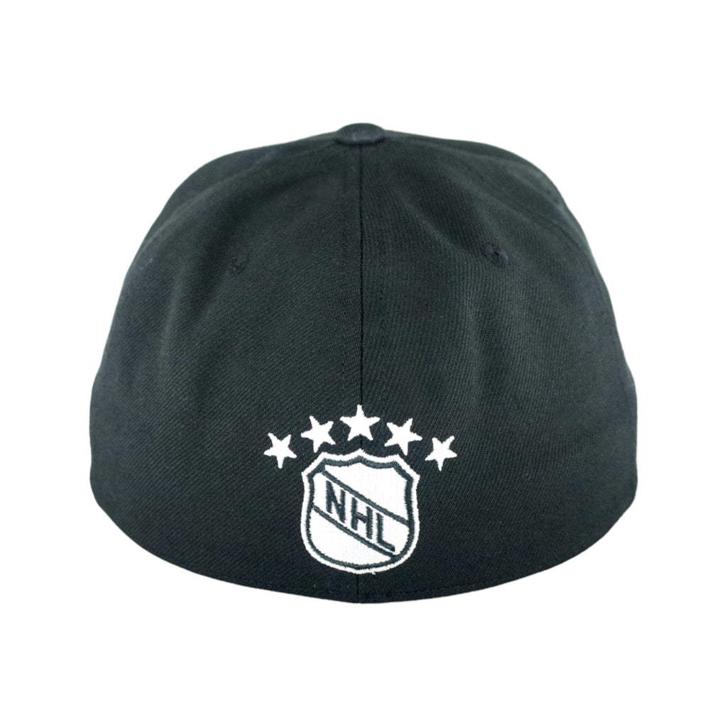 Chicago Blackhawks Black Liberty Mitchell & Ness Fitted Hat product image 6, provided for visual reference and product