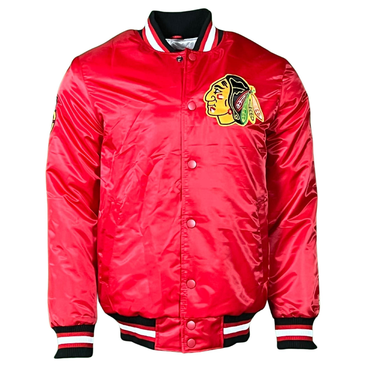 Chicago Blackhawks Red Vintage Starter Jacket product image 5, provided for visual reference and product detail review
